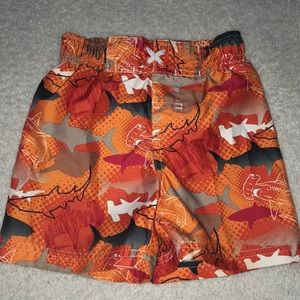Boys shark swim trunks
